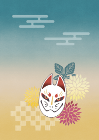 Japanese mask of the fox