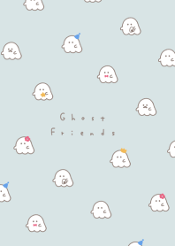 Ghost Friend Pattern(line)/lightblueLB