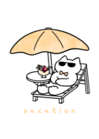 orange ribbon cat(vacation)
