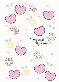 Pastel purple heart 20