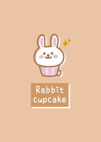 Rabbit cupcake <Glitter> orange