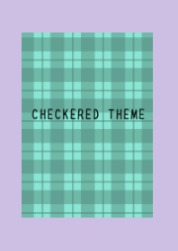 MINT GREEN CHECKERED THEME/DUSTY PURPLE