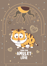 Tiger Year Amulet of Love.. Brown