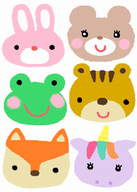 Happy various animals