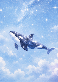 A whale guiding the way to happiness