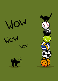 แมวดำความท้าทายที่สมดุล(สีเขียวมัทฉะ)