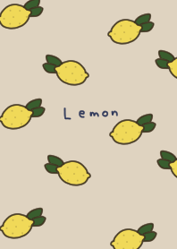 Natural beige and lemon pattern.