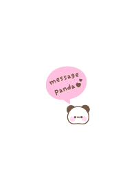 Message panda balloon icon