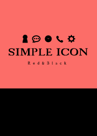 SIMPLE ICON Red&Black