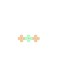 Simple colorful flower /orenge and green