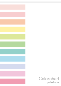 Color Chart Pale Tone