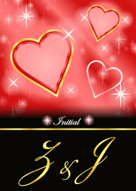 Z&J -Initial-Love forecast-Red Heart