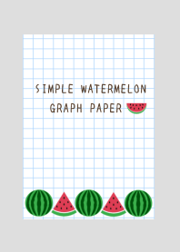 WATERMELON GRAPH PAPER/GRAY