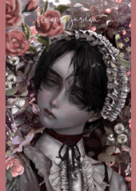 Boy in the flower garden