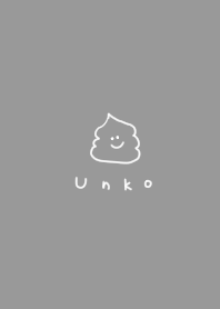 グレー×ホワイト。うんち。
