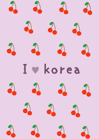 cherry purple** korea theme