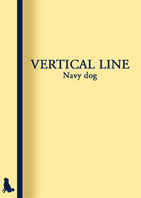 Vertical line Navy dog
