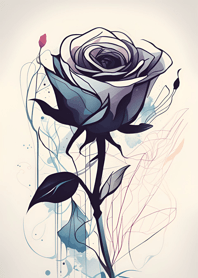 Beautiful Rose Painting 6