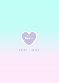 Colorful gradation/sky blue&purple