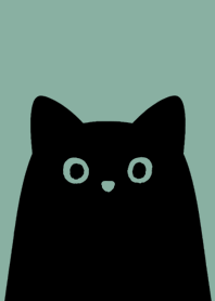 Black Cat Face | Mint Simple#1