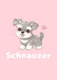 Sketch Schnauzer Pink 03