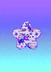 Japanese cherry goldfish blue purple