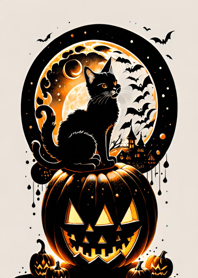 halloween cat 52D12f