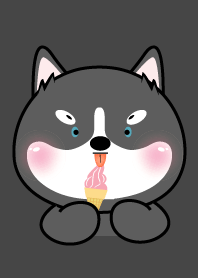 Face Siberian Husky Simple Theme (JP)