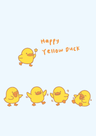 Happy Yellow Duck.blue1