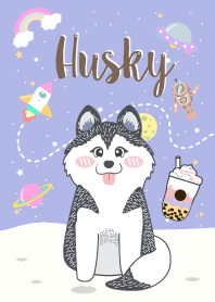 Husky. (Purple Pastel)
