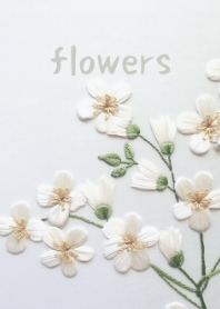 elegant embroidery flowers