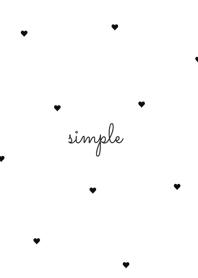 Heart Pattern. white black.