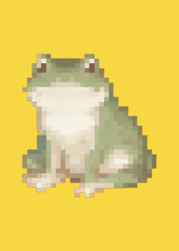 カエルのドット絵のきせかえ Yellow 02