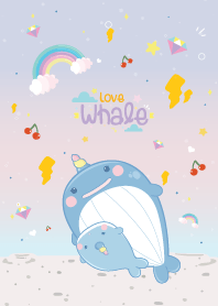 Whale Unicorn Thunder Cute Pretty
