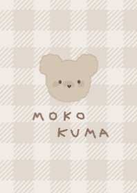 MOKO KUMA  - Plaid -  #brown beige