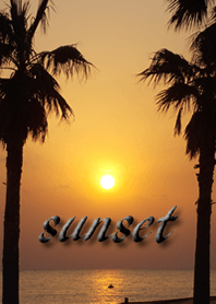 Sunset from palm forgets everyday life!