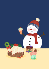 snowman christmas party