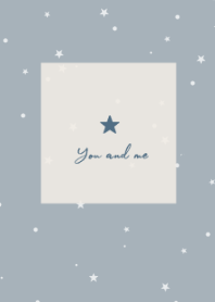 pattern star#dusty blue