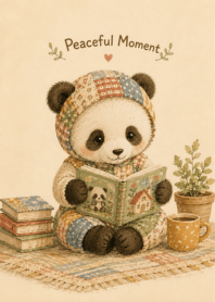 Cozy Panda: Peaceful Moment