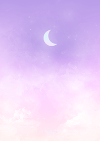 [Imshine] 美しい紫の空と月