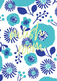 北欧フラワー・ブルー