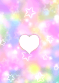 Pinky heart and star