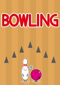 Bowling pink ball brown color