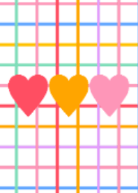 Pop colorful graph check, heart