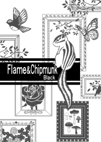 Moldura e chipmunk_Preto