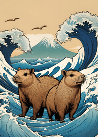 Ukiyo-e - Capybara e3433a