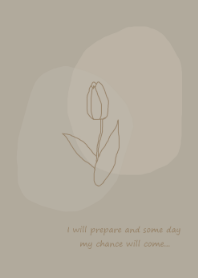 vintage flower /greige