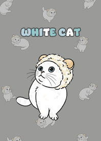 whitecat2 - dim grey