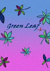 Green leaf-6- Blue