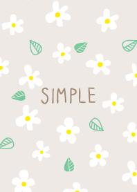 Pretty white flowers leaves from Japan